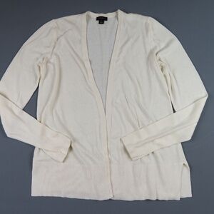 ANN TAYLOR FACTORY cream open front lightweight cardigan Size XS